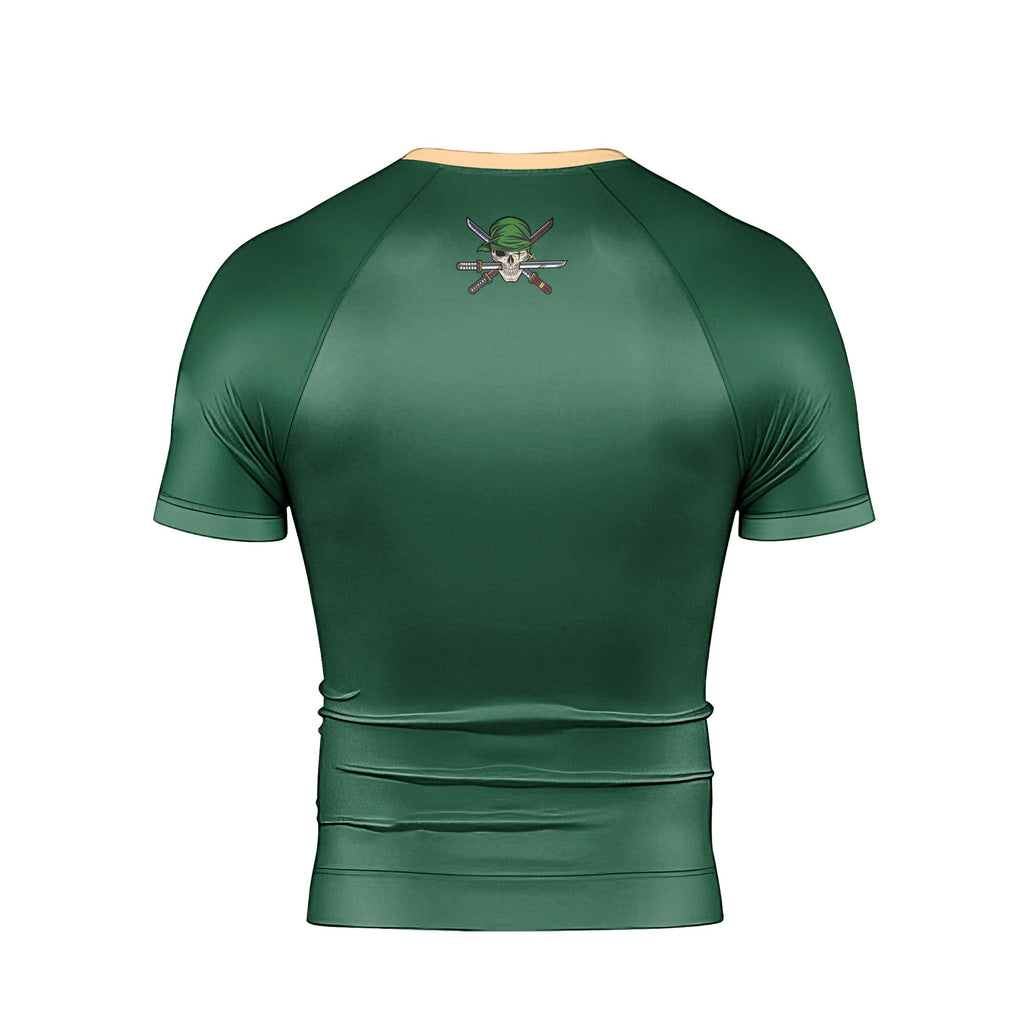 One Piece Zoro Timeskip Men's Short Sleeve Rash Guard