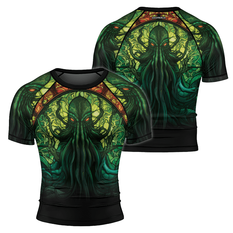 Rashninja Octopus Symphony Men's Short Sleeve Rash Guard