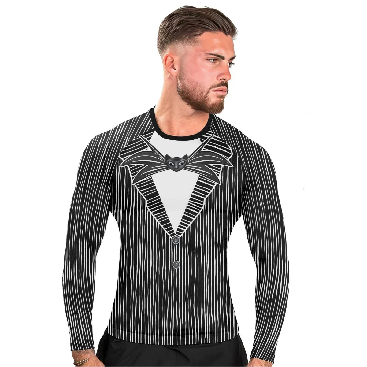 Outfit Jack Skellington Men's Long Sleeve Rash Guard