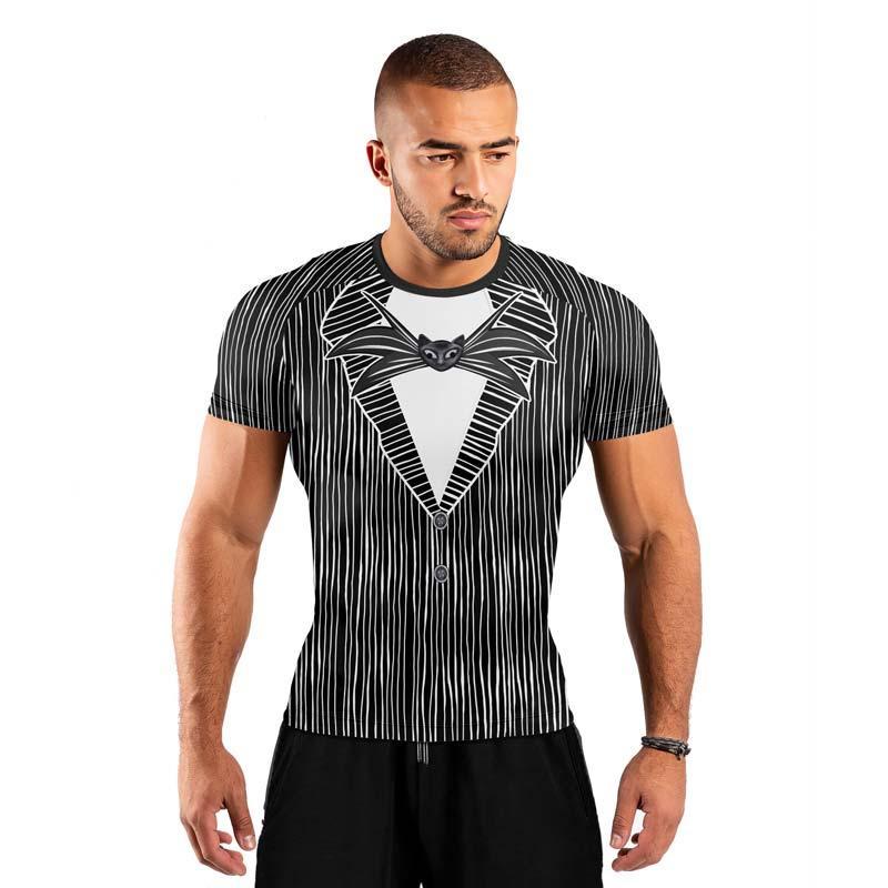 Outfit Jack Skellington Men's Short Sleeve Rash Guard