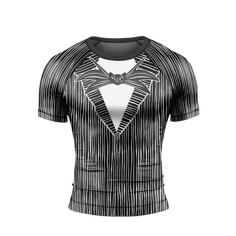 Outfit Jack Skellington Men's Short Sleeve Rash Guard