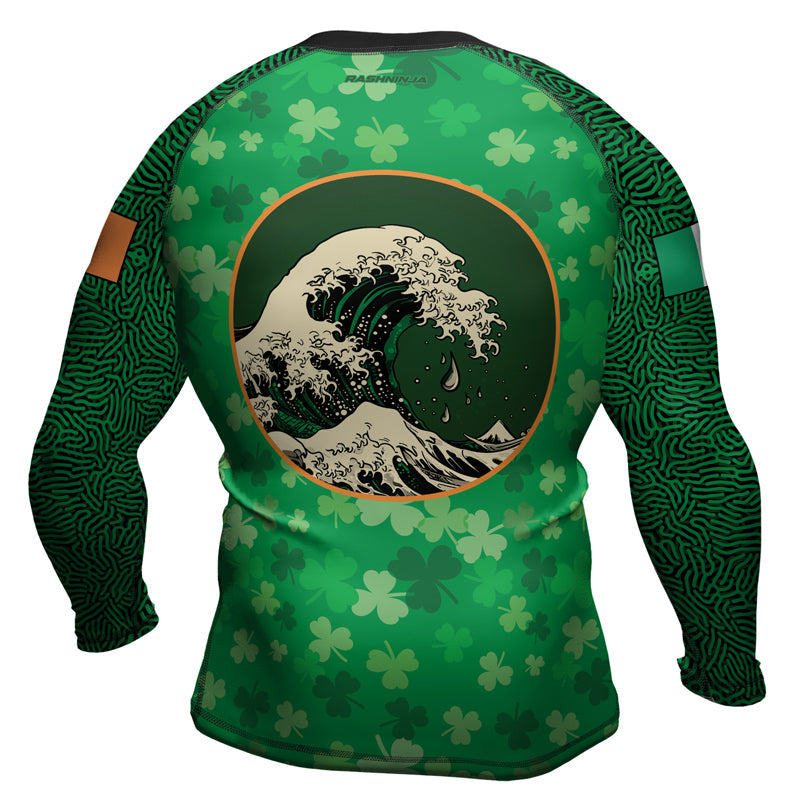 Rashninja St. Patrick's Day Men's Long Sleeve Rash Guard