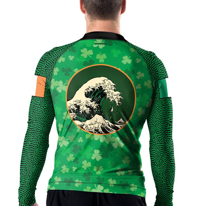 Rashninja St. Patrick's Day Men's Long Sleeve Rash Guard