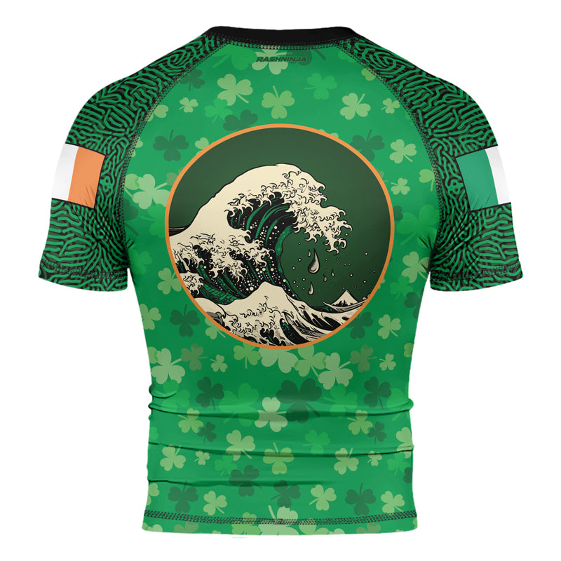 Rashninja St. Patrick's Day Men's Short Sleeve Rash Guard