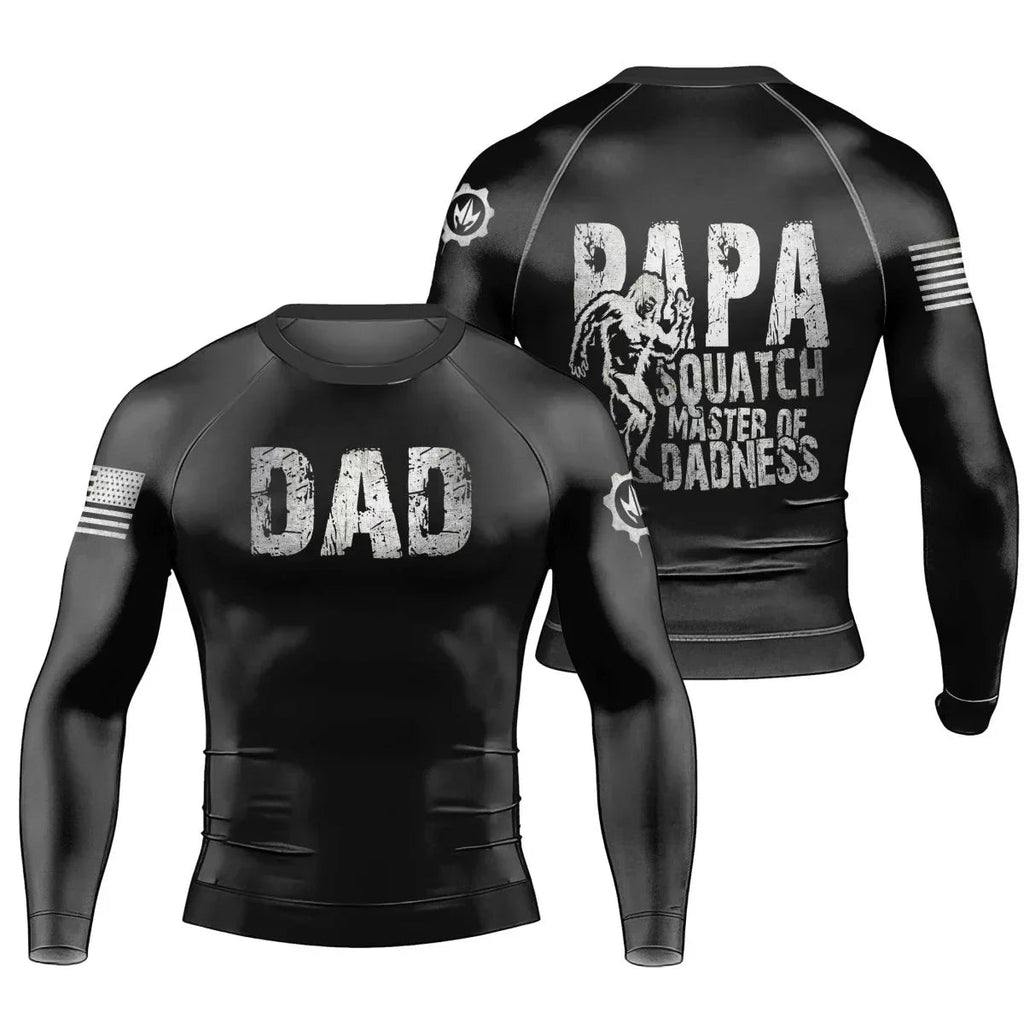 Papa Squatch Master Men's Long Sleeve Rash Guard
