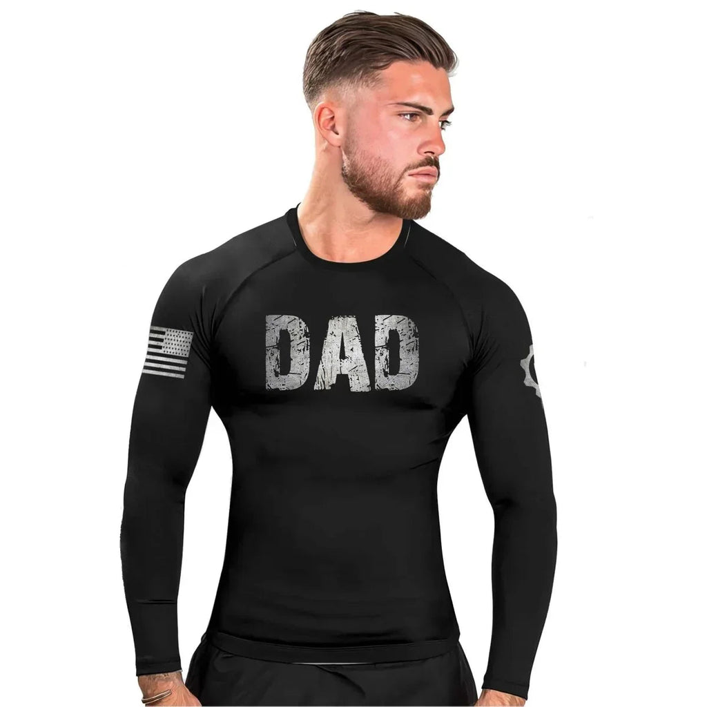Papa Squatch Master Men's Long Sleeve Rash Guard