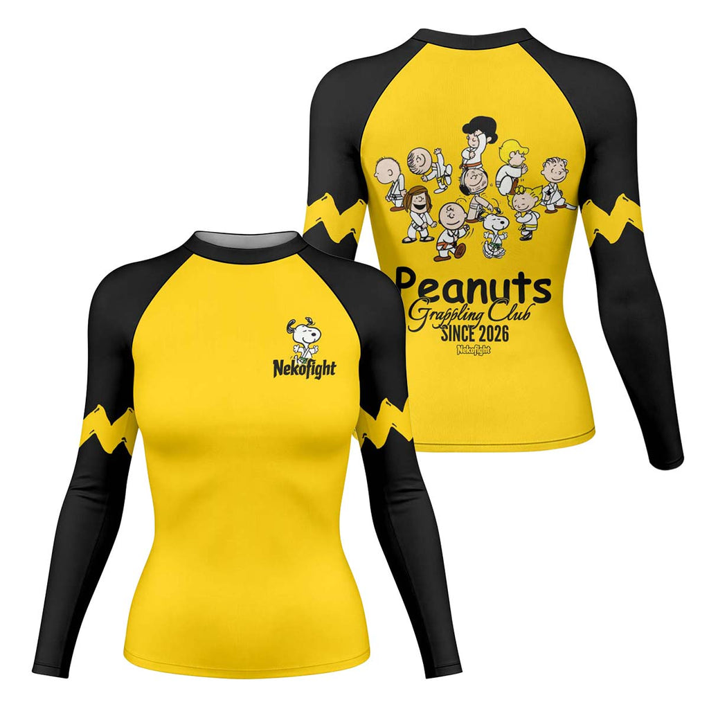 Peanuts Grappling Club Rash Guard