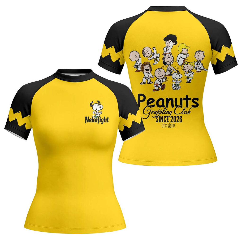 Peanuts Grappling Club Rash Guard