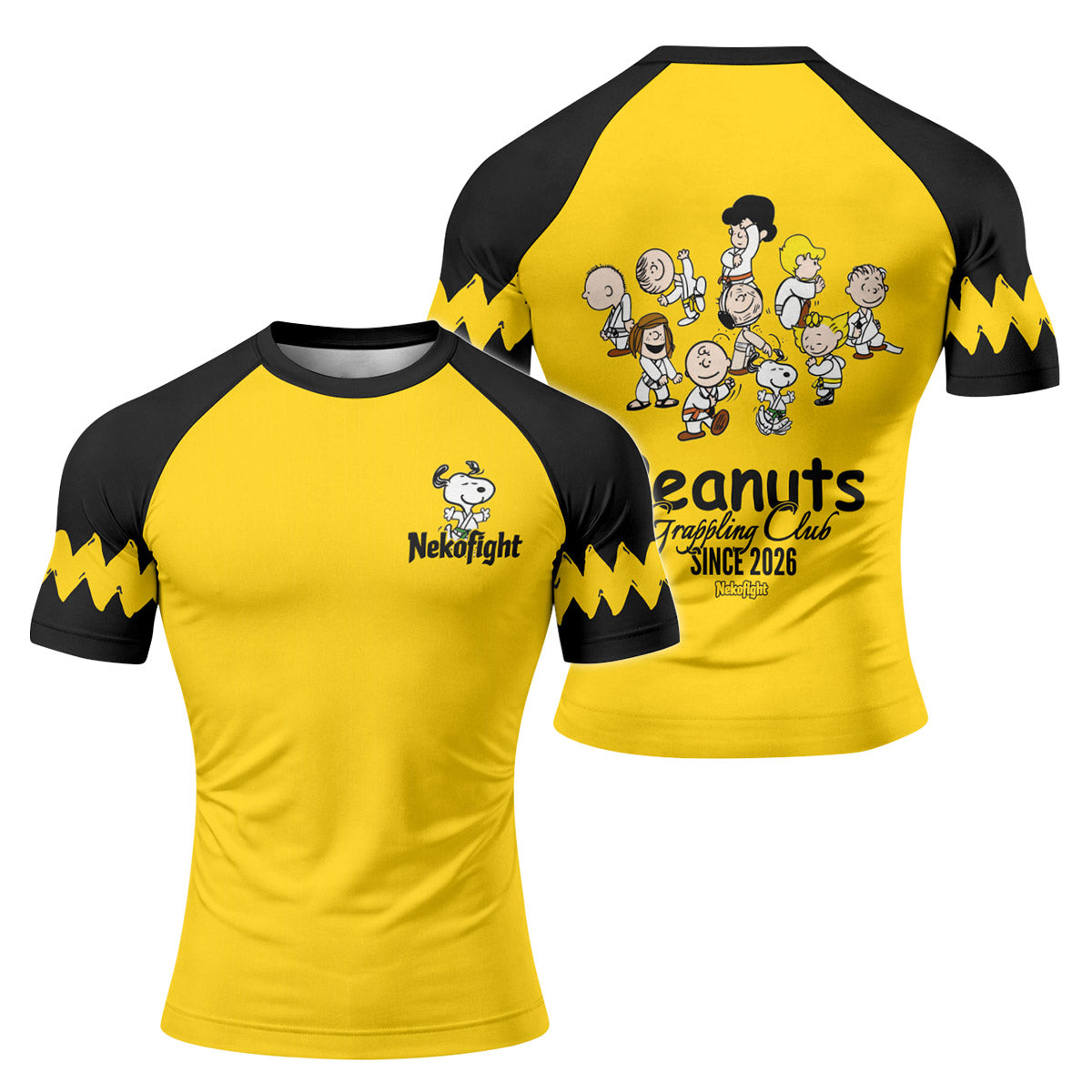Peanuts Grappling Club Rash Guard