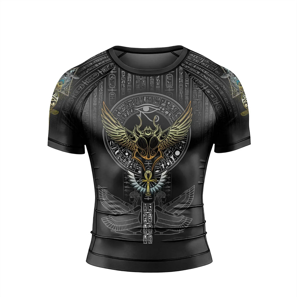 Pharaoh Sigil Men's Short Sleeve Rash Guard