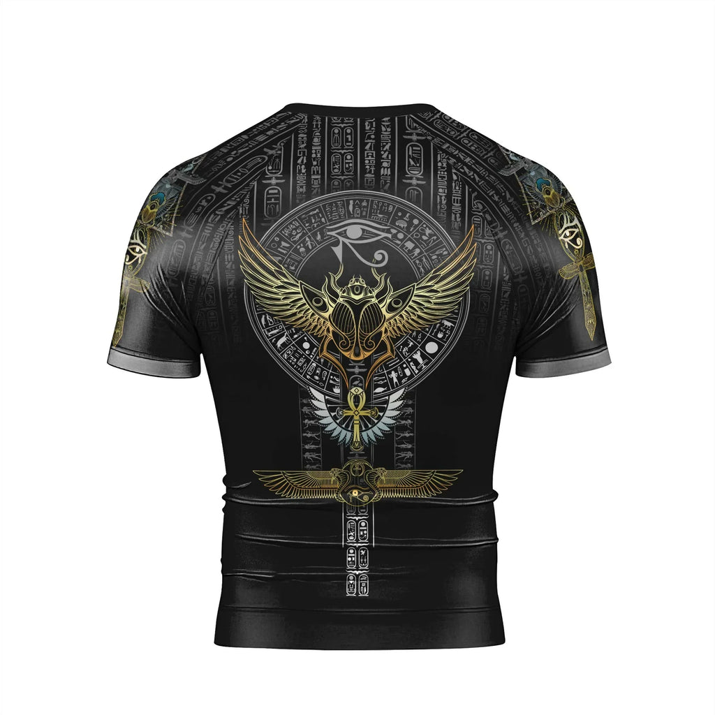 Pharaoh Sigil Men's Short Sleeve Rash Guard