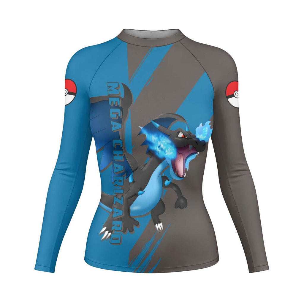 Pokemon Mega Charizard X Rash Guard