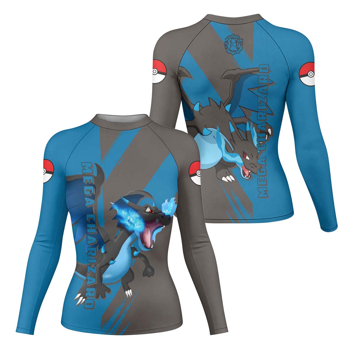 Pokemon Mega Charizard X Rash Guard