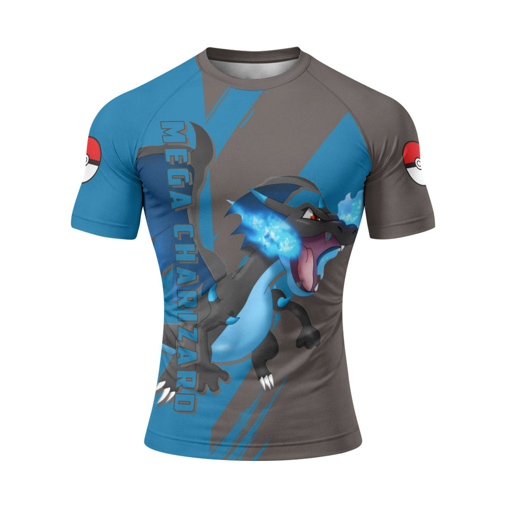 Pokemon Mega Charizard X Rash Guard