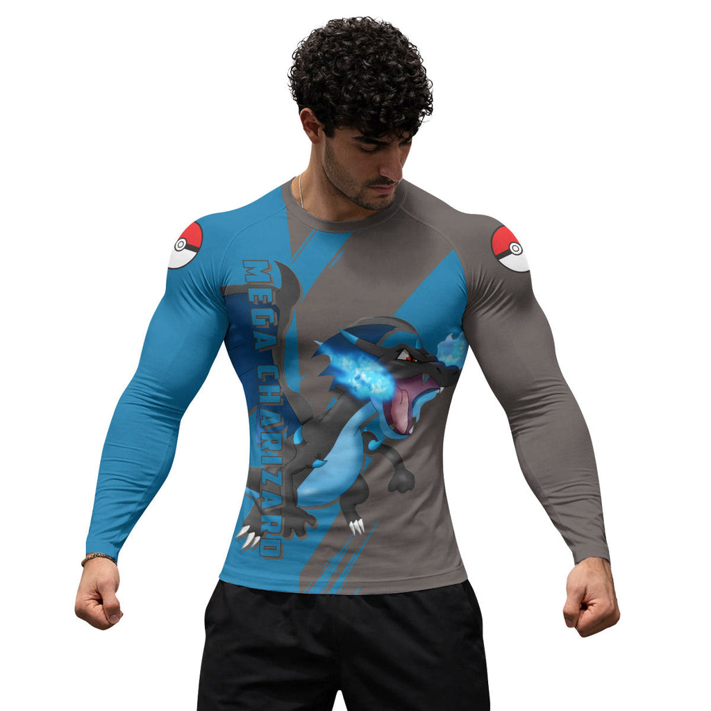 Pokemon Mega Charizard X Rash Guard