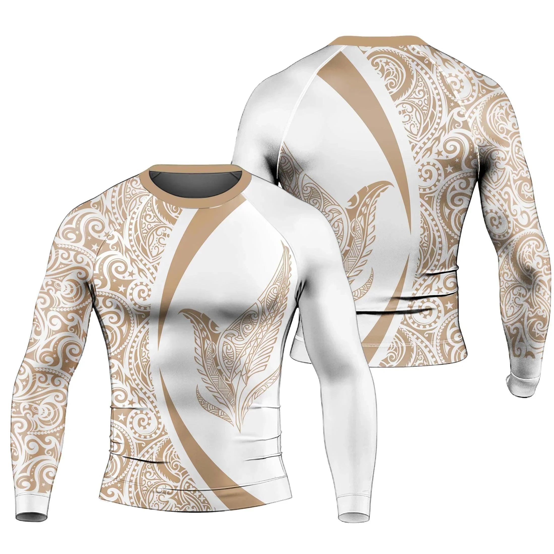 Polynesian Tattoo Men's Long Sleeve Rash Guard