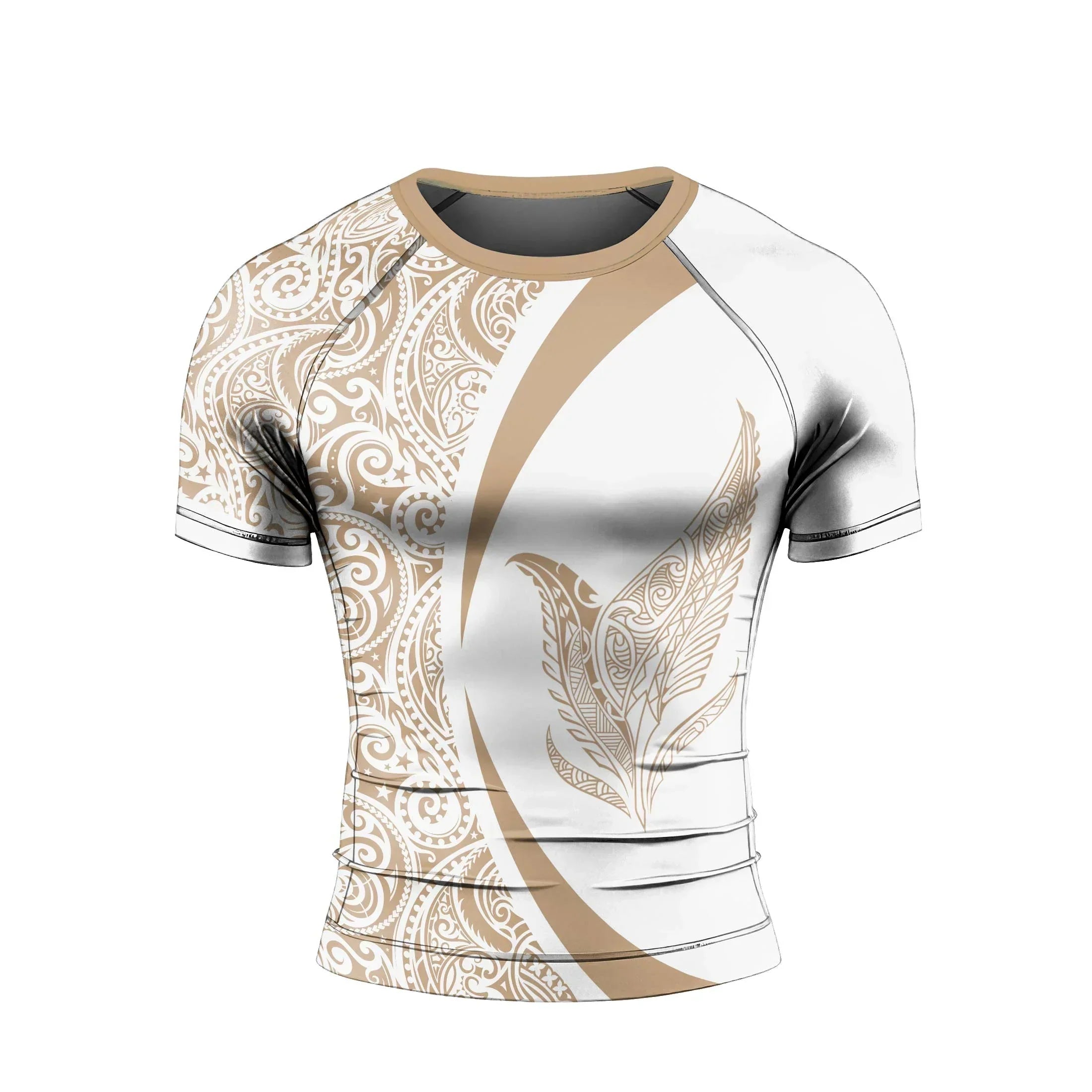 Polynesian Tattoo Men's Short Sleeve Rash Guard