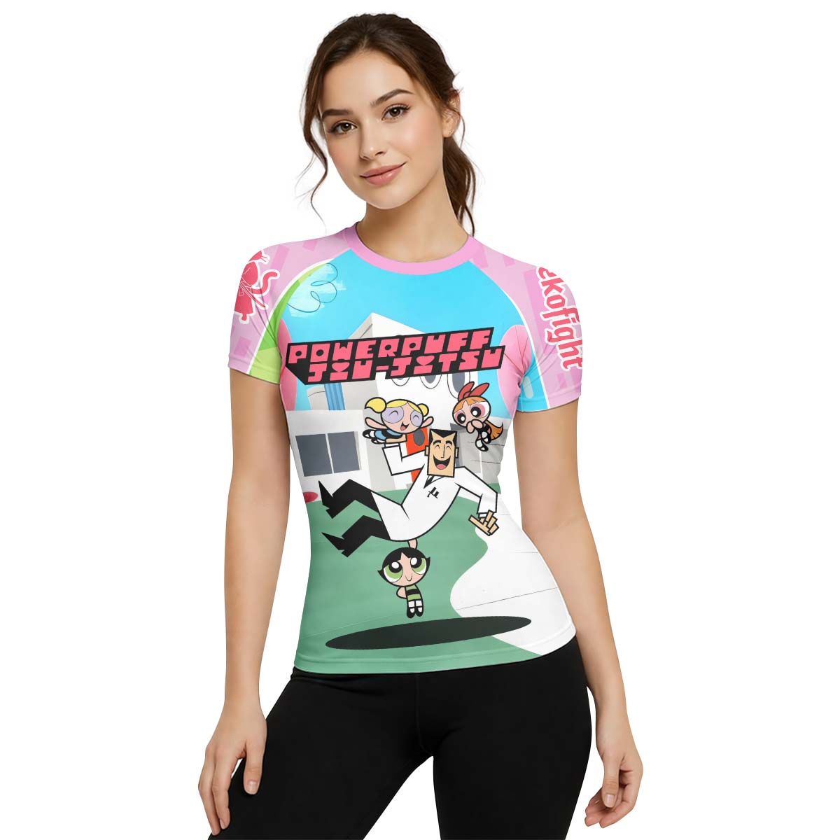 Powerpuff Girls Jiu Jitsu Rash Guard