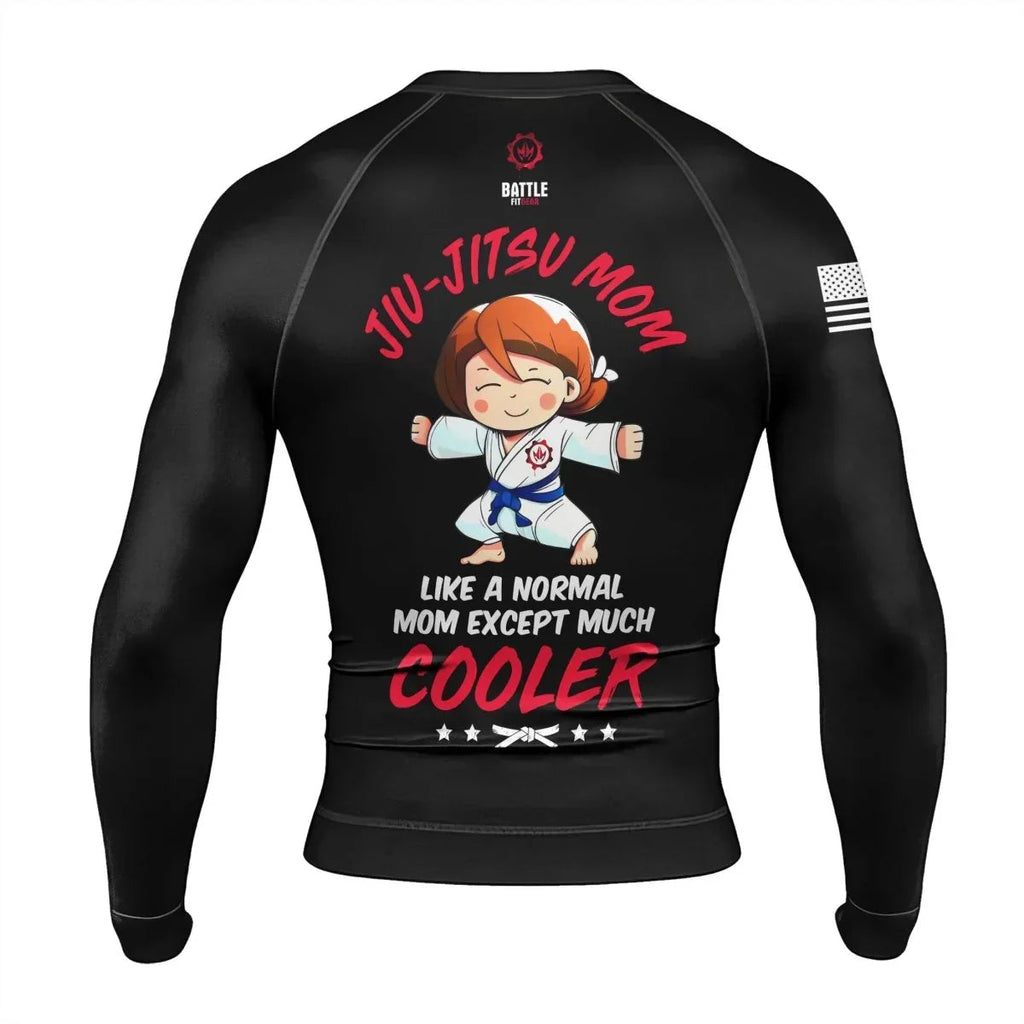 Proud Jiu-Jitsu Mom Men's Long Sleeve Rash Guard