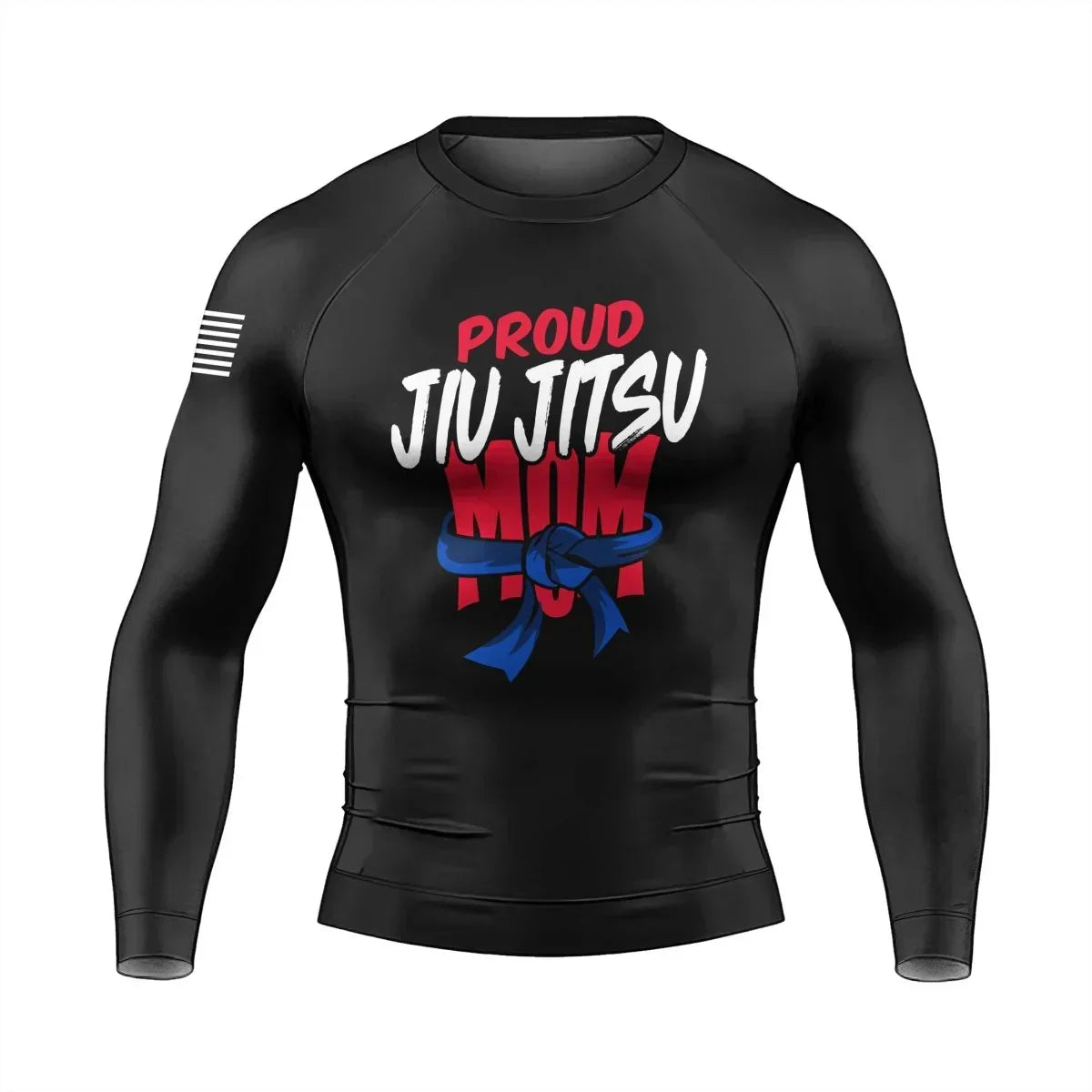 Proud Jiu-Jitsu Mom Men's Long Sleeve Rash Guard