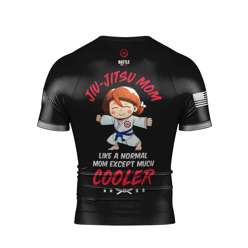 Proud Jiu-Jitsu Mom Men's Short Sleeve Rash Guard