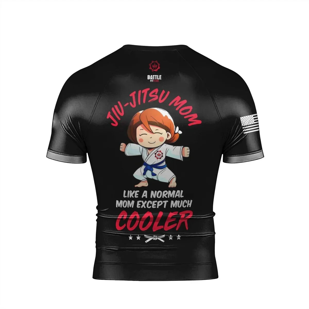 Proud Jiu-Jitsu Mom Men's Short Sleeve Rash Guard