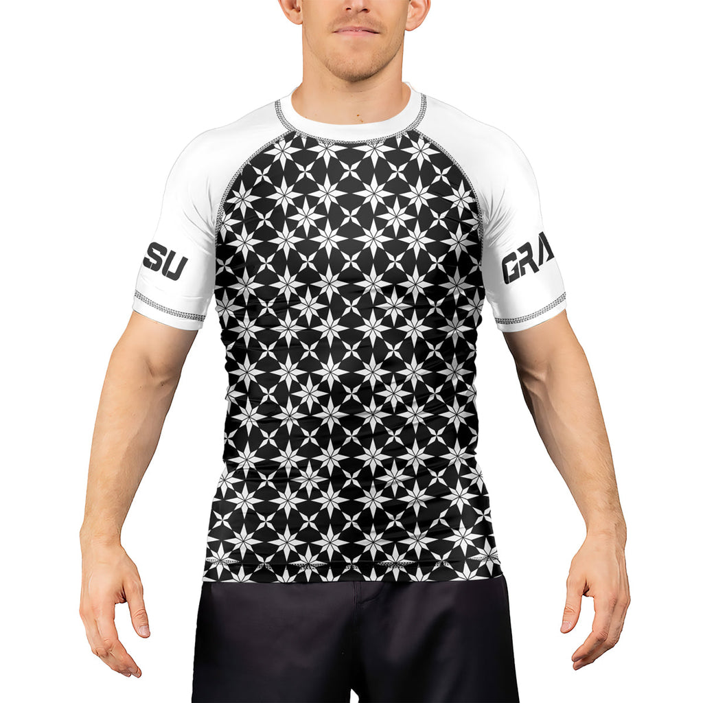 Rashninja Camouflage White Fusion Men's Long Sleeve Rash Guard