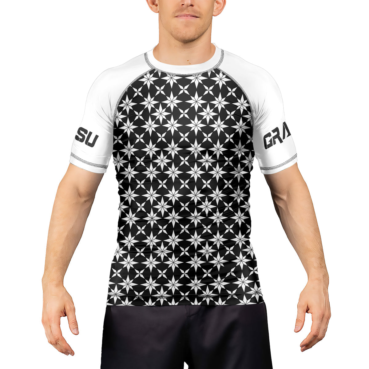 Rashninja Camouflage White Fusion Men's Long Sleeve Rash Guard