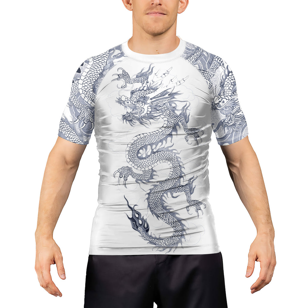 Rashninja Dragon Ember Reign Men's Short Sleeve Rash Guard