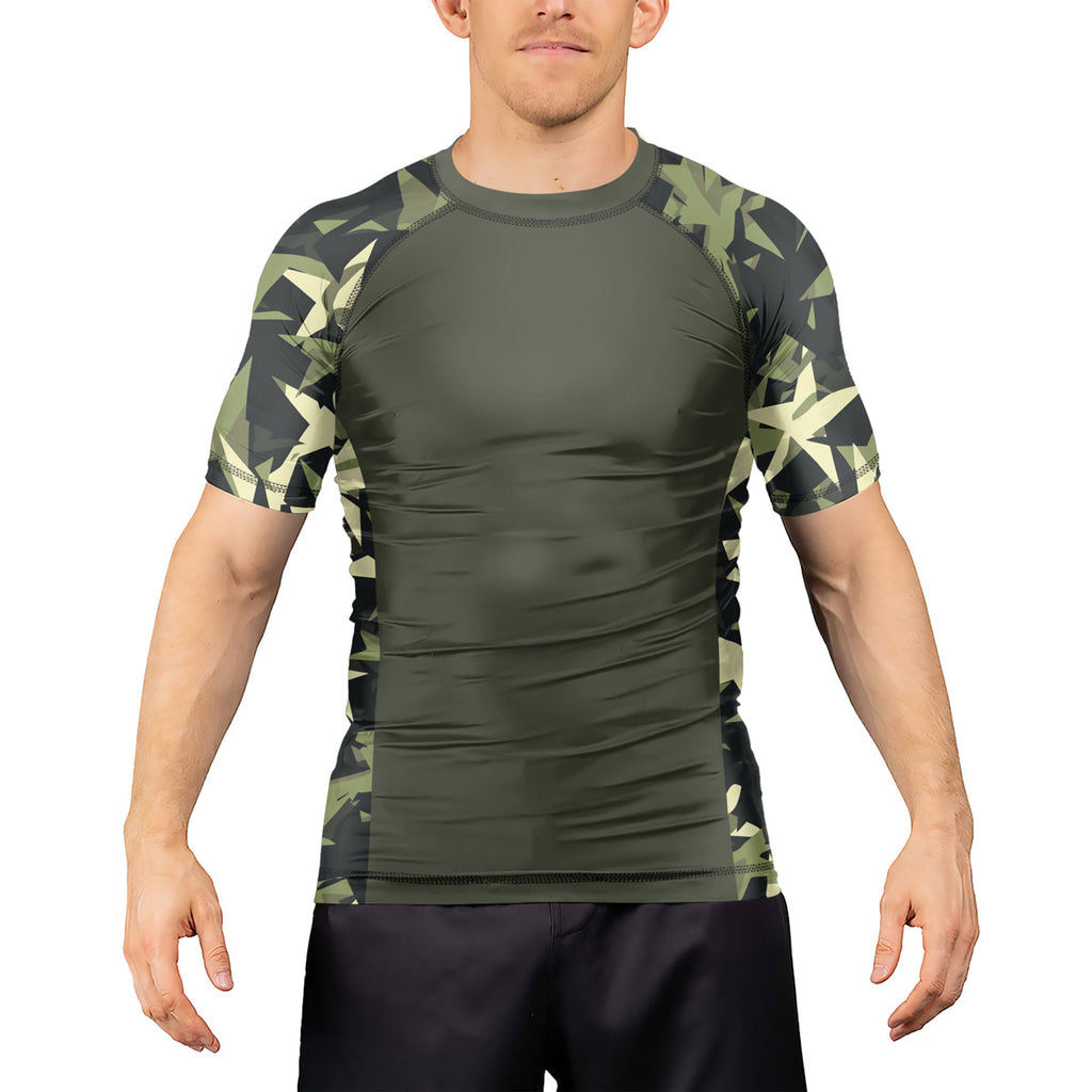 Rashninja Camouflage Star Mirage Men's Short Sleeve Rash Guard