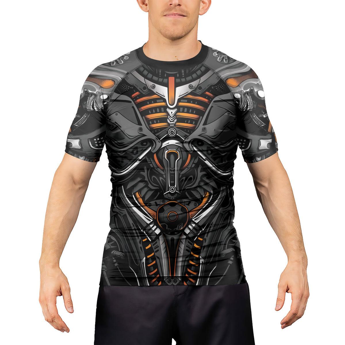 Rashninja Cyber Armor Vanguard Men's Short Sleeve Rash Guard