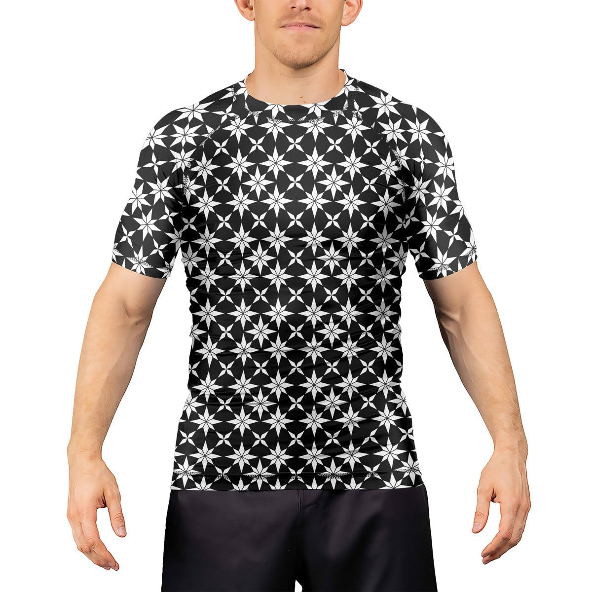 Rashninja Camouflage White Fusion Men's Long Sleeve Rash Guard