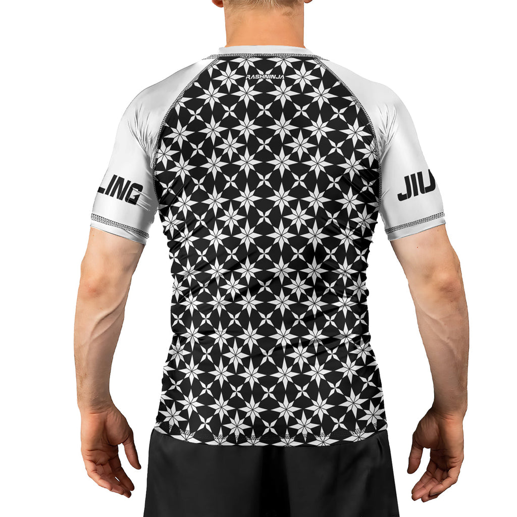 Rashninja Camouflage White Fusion Men's Long Sleeve Rash Guard