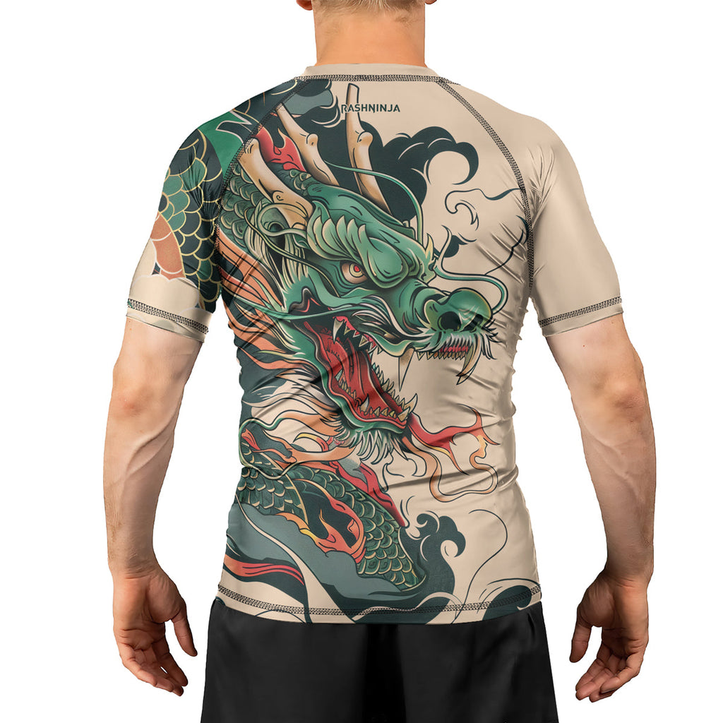 Rashninja Dragon Ascent Glory Men's Short Sleeve Rash Guard