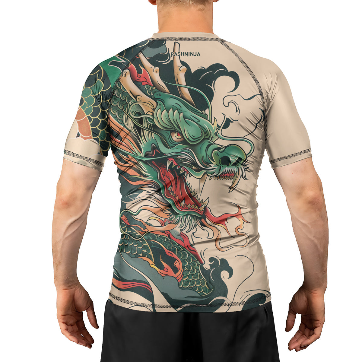 Rashninja Dragon Ascent Glory Men's Short Sleeve Rash Guard