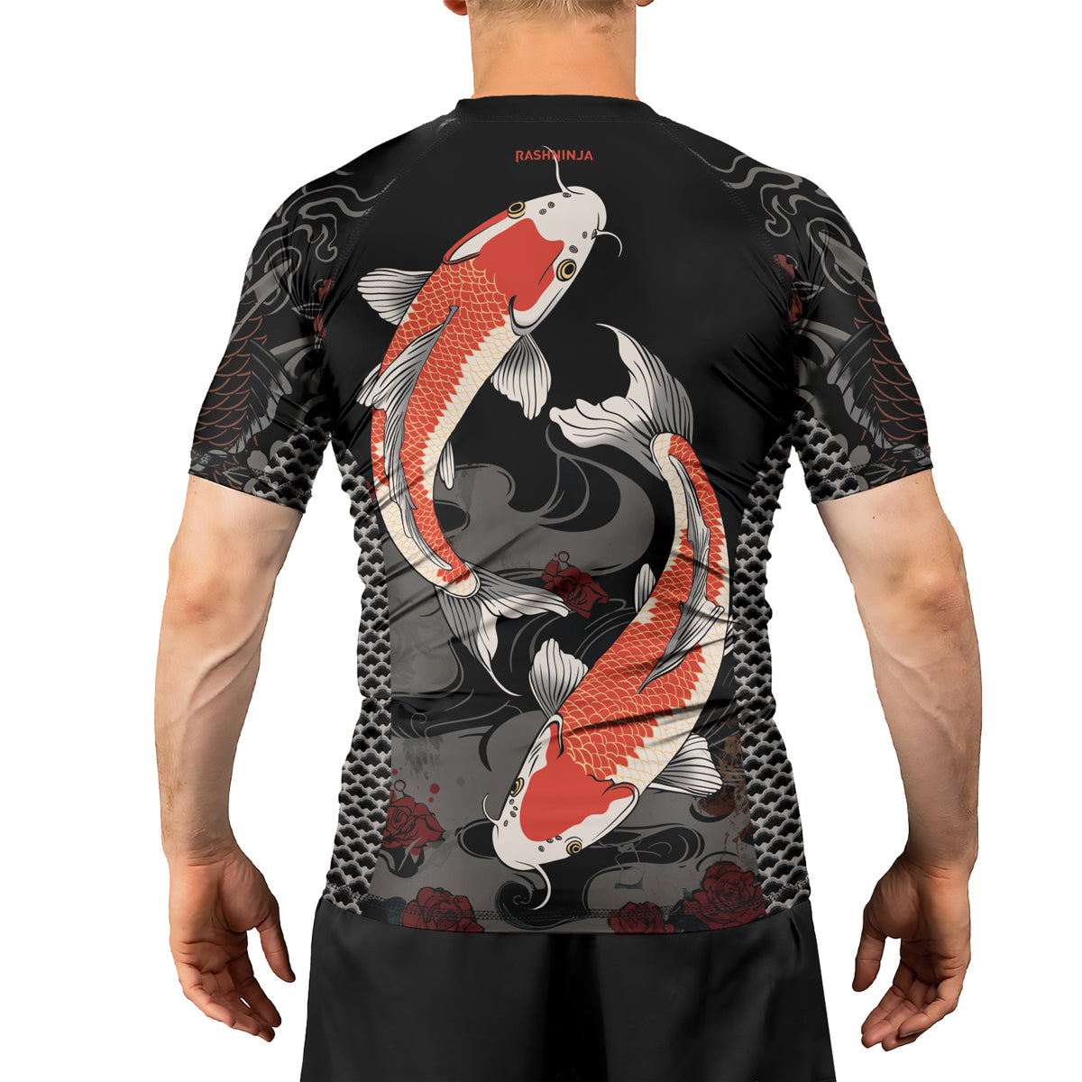 Rashninja Samurai Koi Legacy Men's Short Sleeve Rash Guard