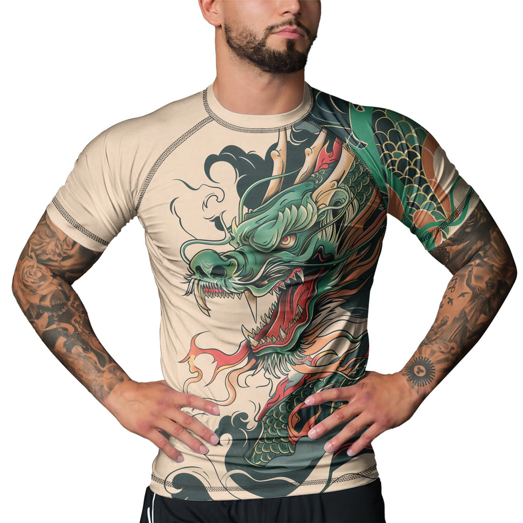 Rashninja Dragon Ascent Glory Men's Short Sleeve Rash Guard