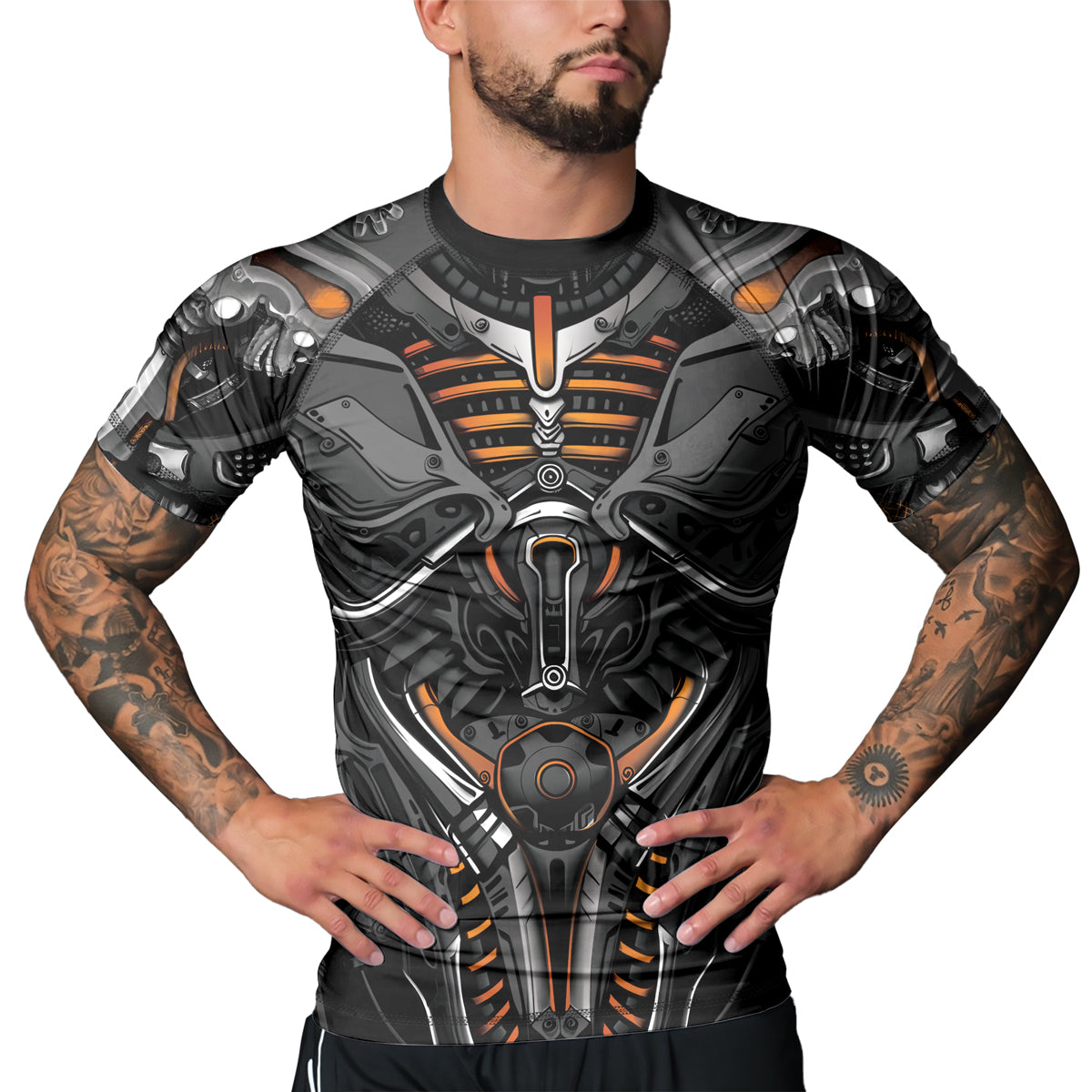 Rashninja Cyber Armor Vanguard Men's Short Sleeve Rash Guard