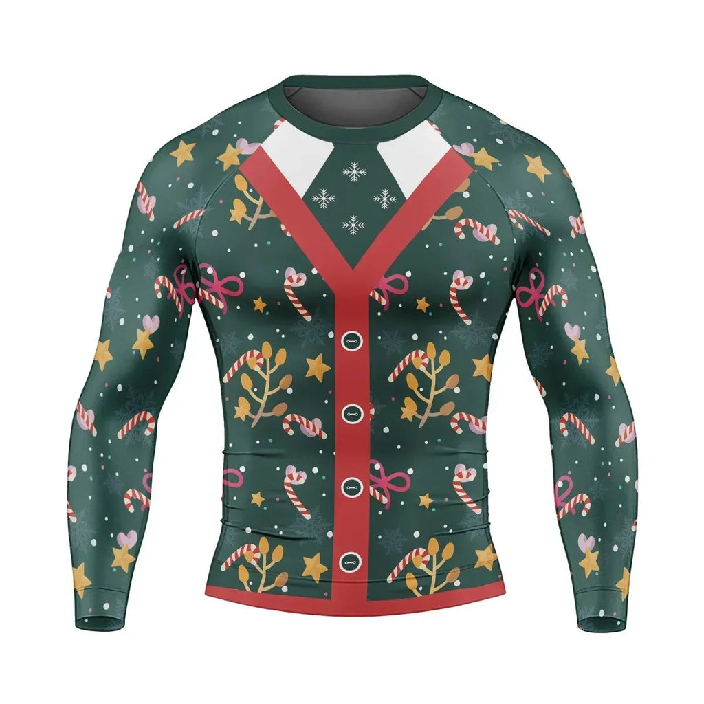 Merry Xmas Long Sleeve Rash Guard