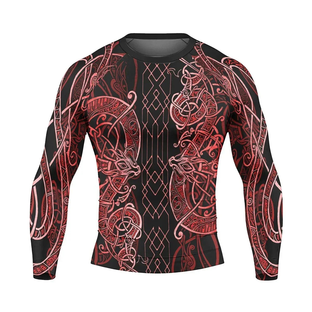 Viking Dragon Long Sleeve Rash Guard