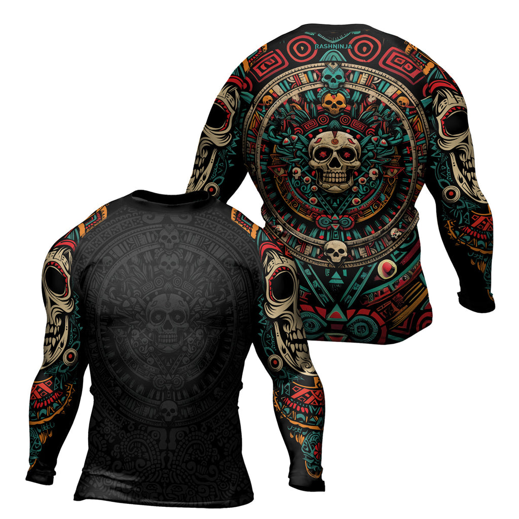 Rashninja Aztec Sun Warrior Men's Long Sleeve Rash Guard
