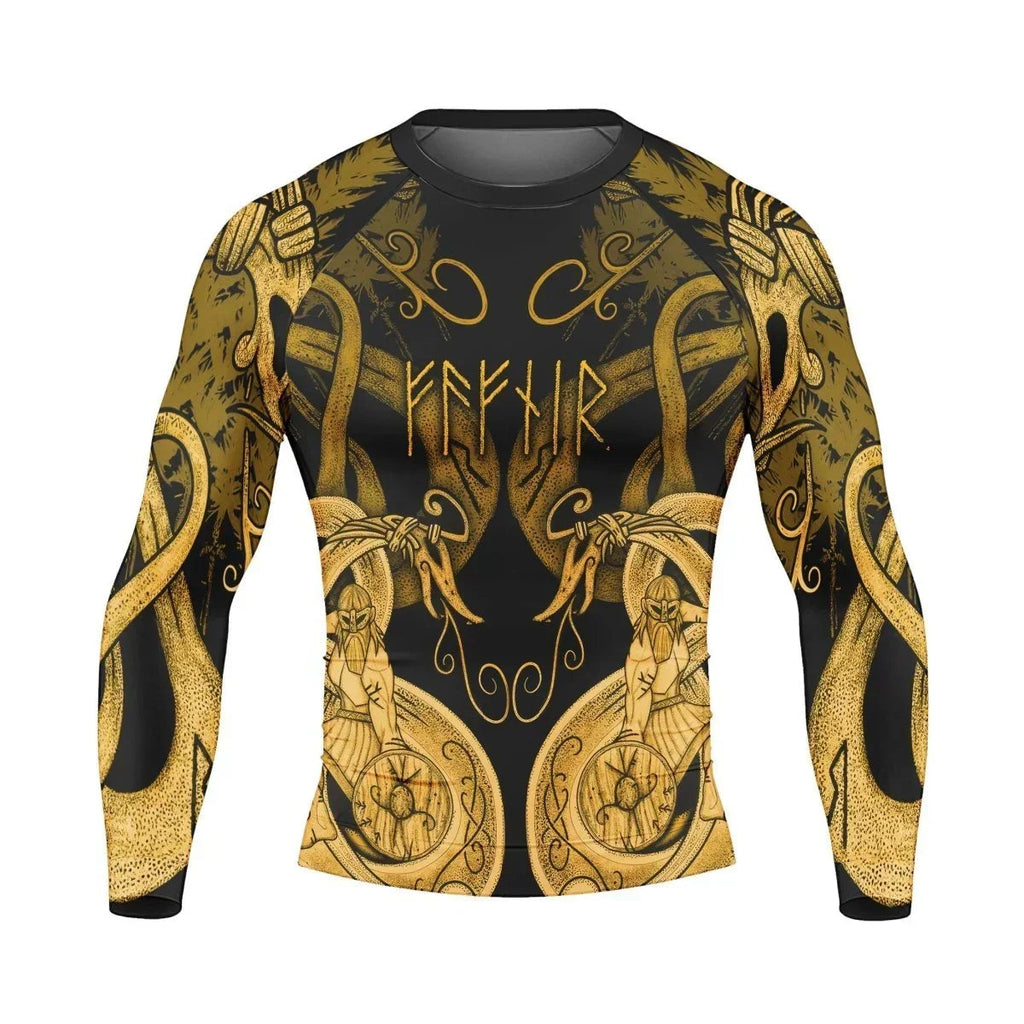 Thor Son Of Odin Men's Long Sleeve Rash Guard