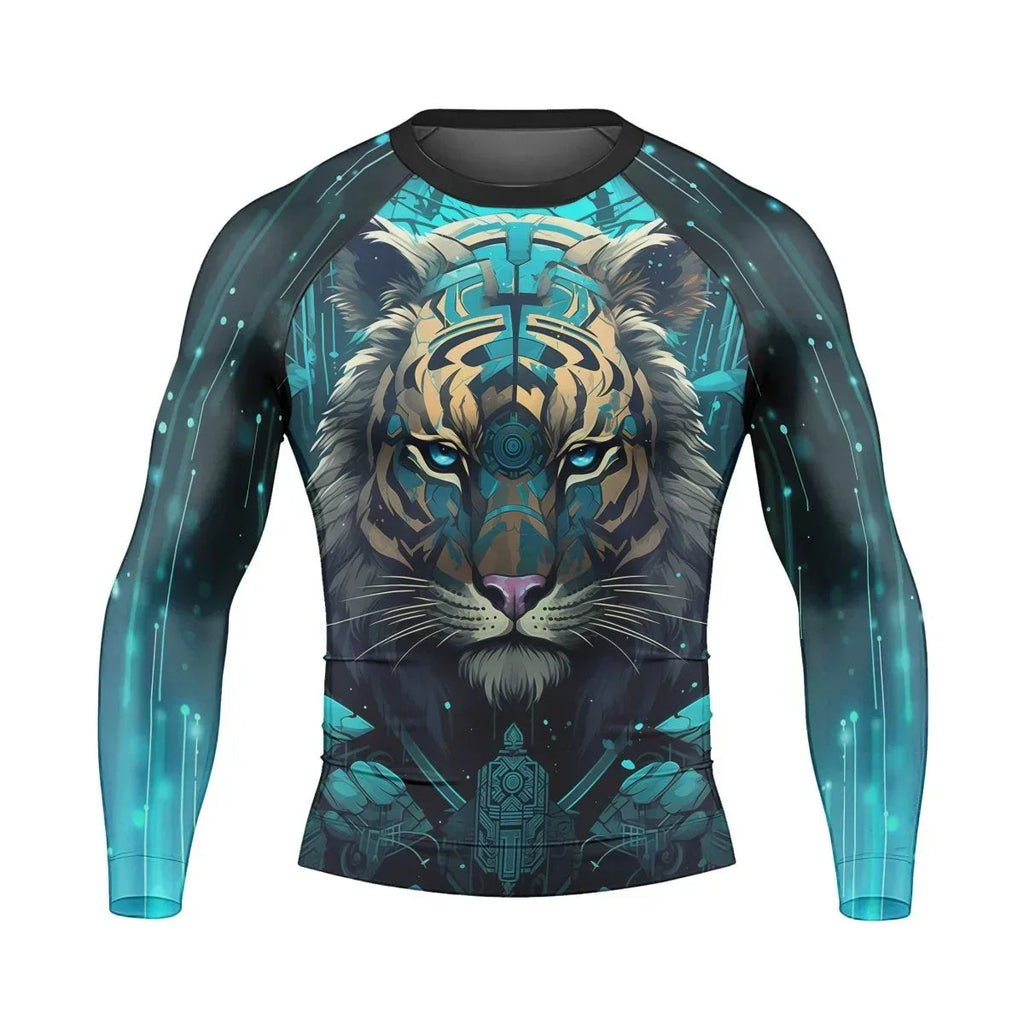 Tiger Light Men's Long Sleeve Rash Guard
