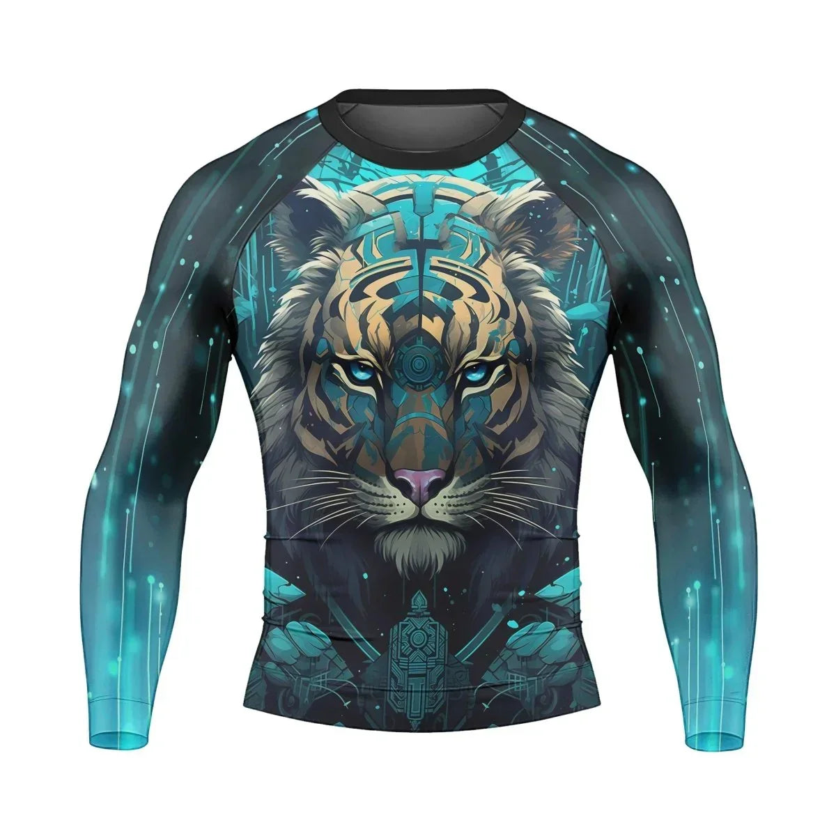 Tiger Light Men's Long Sleeve Rash Guard
