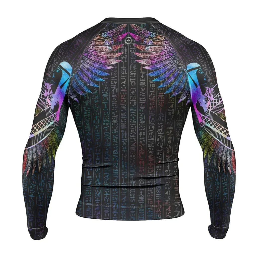 Goddess Of Motherly Love Aset Men's Long Sleeve Rash Guard
