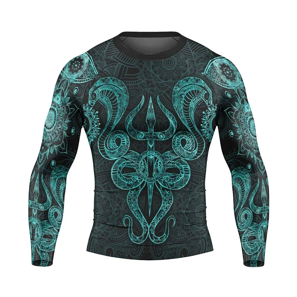 Snake King Vasuki Men's Long Sleeve Rash Guard