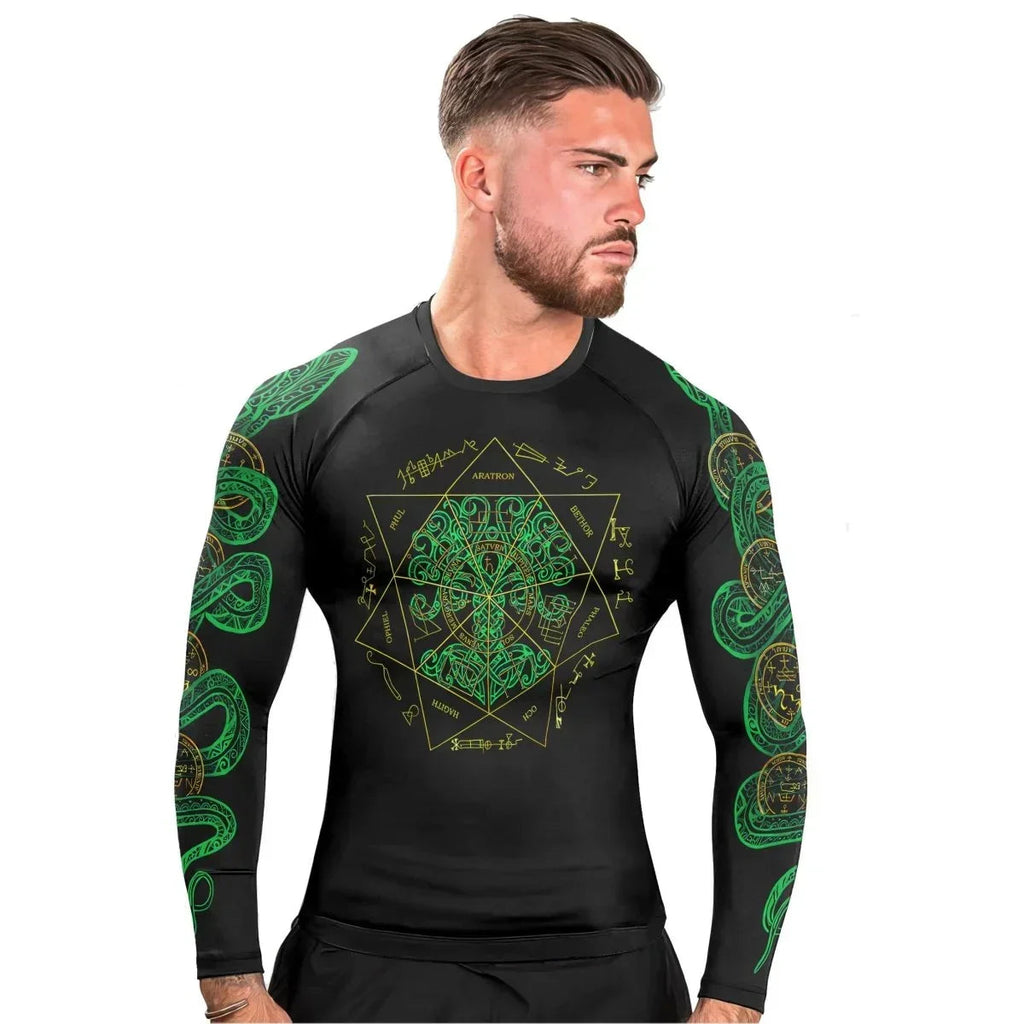 Viking World Tree Men's Long Sleeve Rash Guard
