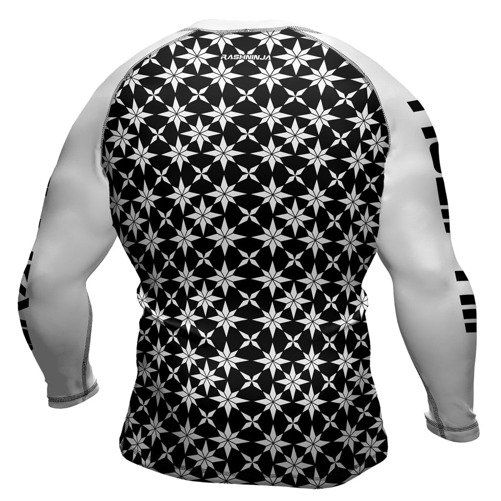 Rashninja Camouflage White Fusion Men's Long Sleeve Rash Guard