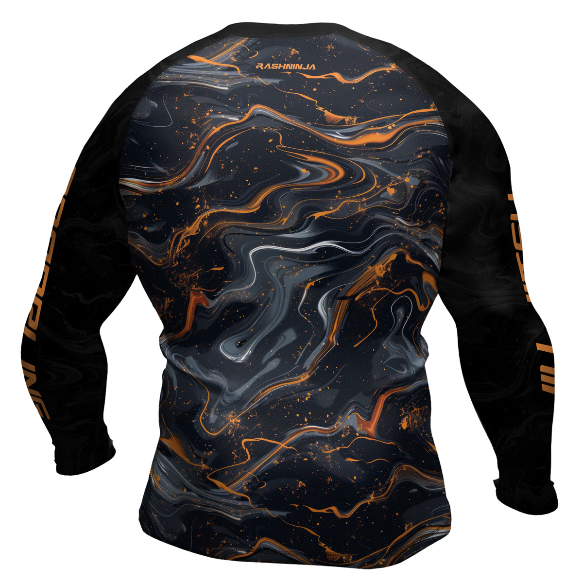 Rashninja Cyber Storm Marble Men's Long Sleeve Rash Guard