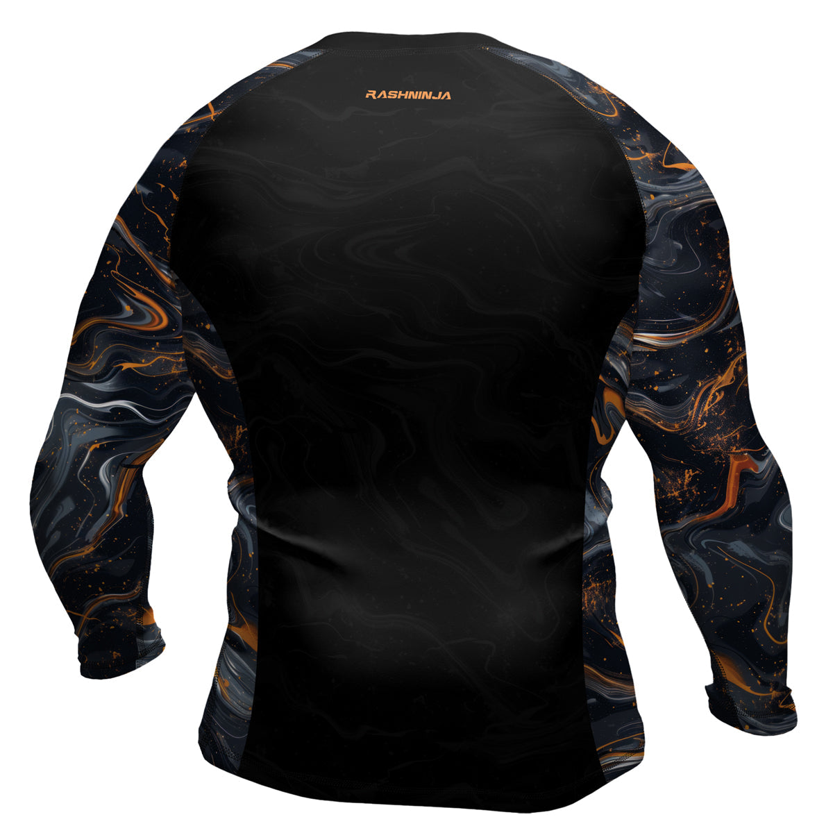 Rashninja Cyber Storm Marble Men's Long Sleeve Rash Guard